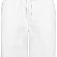Bermuda Masculina Sarja Cós Elástico - Branco