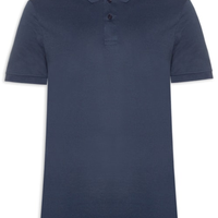 Polo Masculina Lisa Piquet - Azul