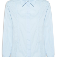 Camisa Feminina Tricoline Paper Pandora - Azul
