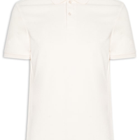 Polo Masculina Texturizada Algodão - Bege