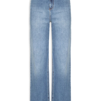 Calça Feminina Reta Jeans -Azul