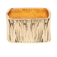 Bracelete Feminino Texturizado - Dourado
