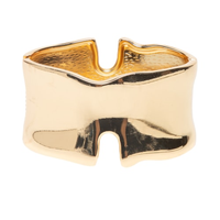 Bracelete Feminino Maxi Orgânico - Dourado