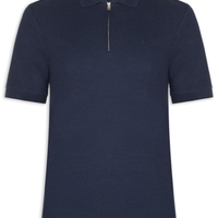 Polo Masculina Austin Half Zip - Azul