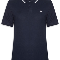 Polo Masculina Austin Com Friso - Azul