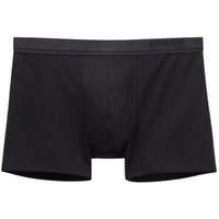 Cueca Boxer Em Algodão Premium Com Logótipo - Preto