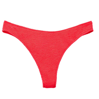 Calcinha De Biquíni Brasileira Crinkle Waves - Rosa