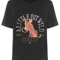Camiseta Feminina Estampada - Preto