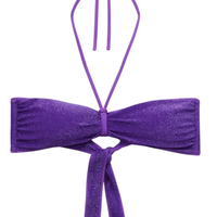 Parte De Cima De Biquíni Tomara Que Caia Metallic Glow - Roxo