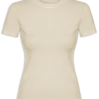 Camiseta Feminina Básica Manga Curta - Marrom
