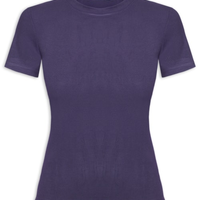 Camiseta Feminina Básica Manga Curta - Azul