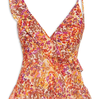 Blusa Feminina Estampa Instinto Cerâmica - Laranja