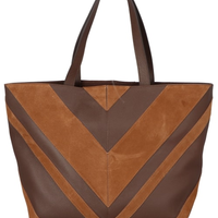 Bolsa Feminina Grande Camurça Viena - Marrom