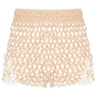 Short Feminino Crochê Iara - Bege