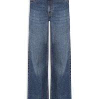 Calça Feminina Pantalona Jeans - Azul