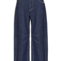 Calça Feminina Barrel Jeans Dark I26 - Azul