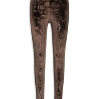 Calça Feminina Veludo Stamp - Marrom