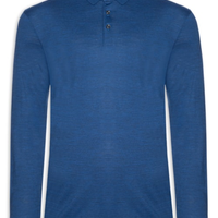 Camiseta Masculina Manga Longa Person - Azul
