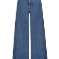 Calça Feminina Pantalona Marcada - Azul