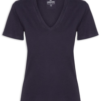 Blusa Feminina Manga Curta - Azul