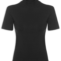 Blusa Feminina Manga Curta - Preto