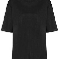 Camiseta Feminina Oversized - Preto