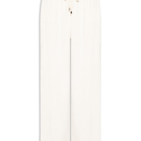 Calça Feminina Pantalona Com Linho - Off White
