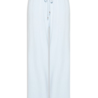 Calça Feminina Pantalona Com Linho - Azul