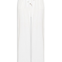 Calça Feminina Pantalona Com Linho - Branco
