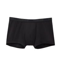 Cueca Boxer Em Microfibra Com Logótipo - Preto