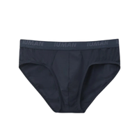 Cueca Slip Em Microfibra Com Logotipo - Azul