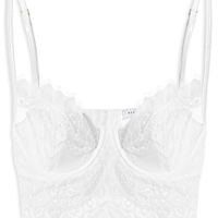 Top Feminino Em Renda - Branco
