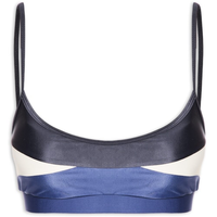 Top Alça Reta Liso - Azul