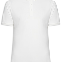 Polo Masculina Toque Gelado Sem Costura - Branco