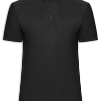 Polo Masculina Toque Gelado Sem Costura - Preto