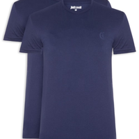 Kit Camisetas Masculinas 2 Peças Short Sleeve - Azul