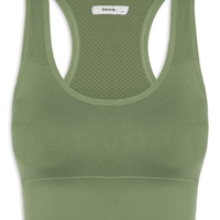Top Feminino Fitness Com Bojo Removível - Verde