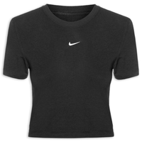 Camiseta Feminina Sportswear Chill Knit Cropped - Preto