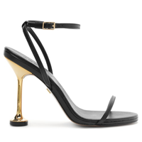 Sandália Feminina Salto Fino Nappa Valencia - Preto
