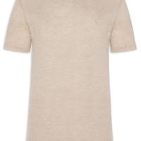 Camiseta Masculina Slim Malha - Bege