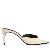 Sandália Feminina Tamanco Mule Arlette Couro - Branco