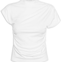 Blusa Feminina Drapeada Assimétrica - Branco
