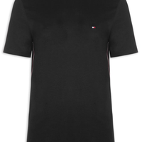 Camiseta Masculina Regular Fit Global Stripe - Preto