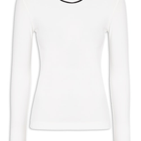 Blusa Feminina Manga Longa Vivos - Branco
