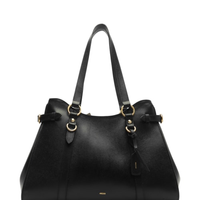 Bolsa Feminina Shopping Couro Grande - Preto