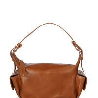 Bolsa Feminina Média Bulldog Enfeites - Marrom