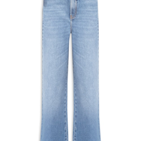 Calça Feminina Jeans Boyfriend Bigodes - Azul