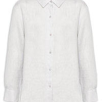 Camisa Feminina Linho - Azul