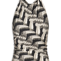 Blusa feminina Frente Única Tucanário - Preta