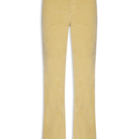 Calça Feminina Flare De Veludo Bolso - Bege